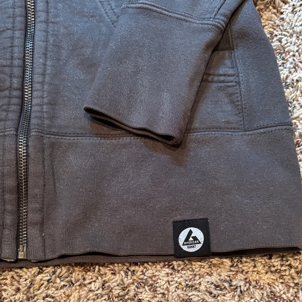 American Giant Gray Hoodie Jacket - Picture 2 of 6